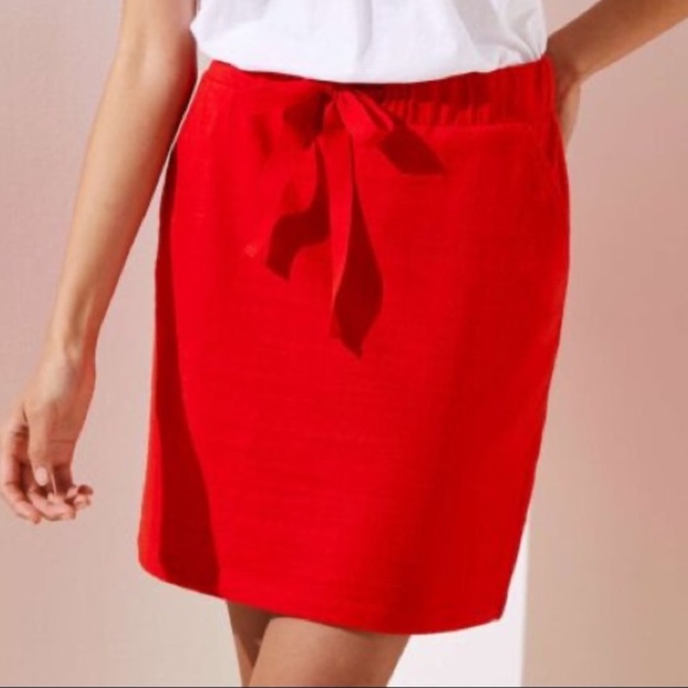 Loft cotton jogger pocket skirt